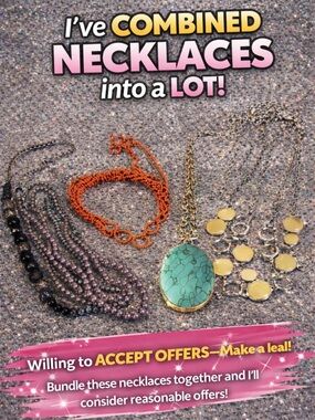 See Closet ! Bundle Jewelry Lots and send offer! Check my closet for lots! Ad